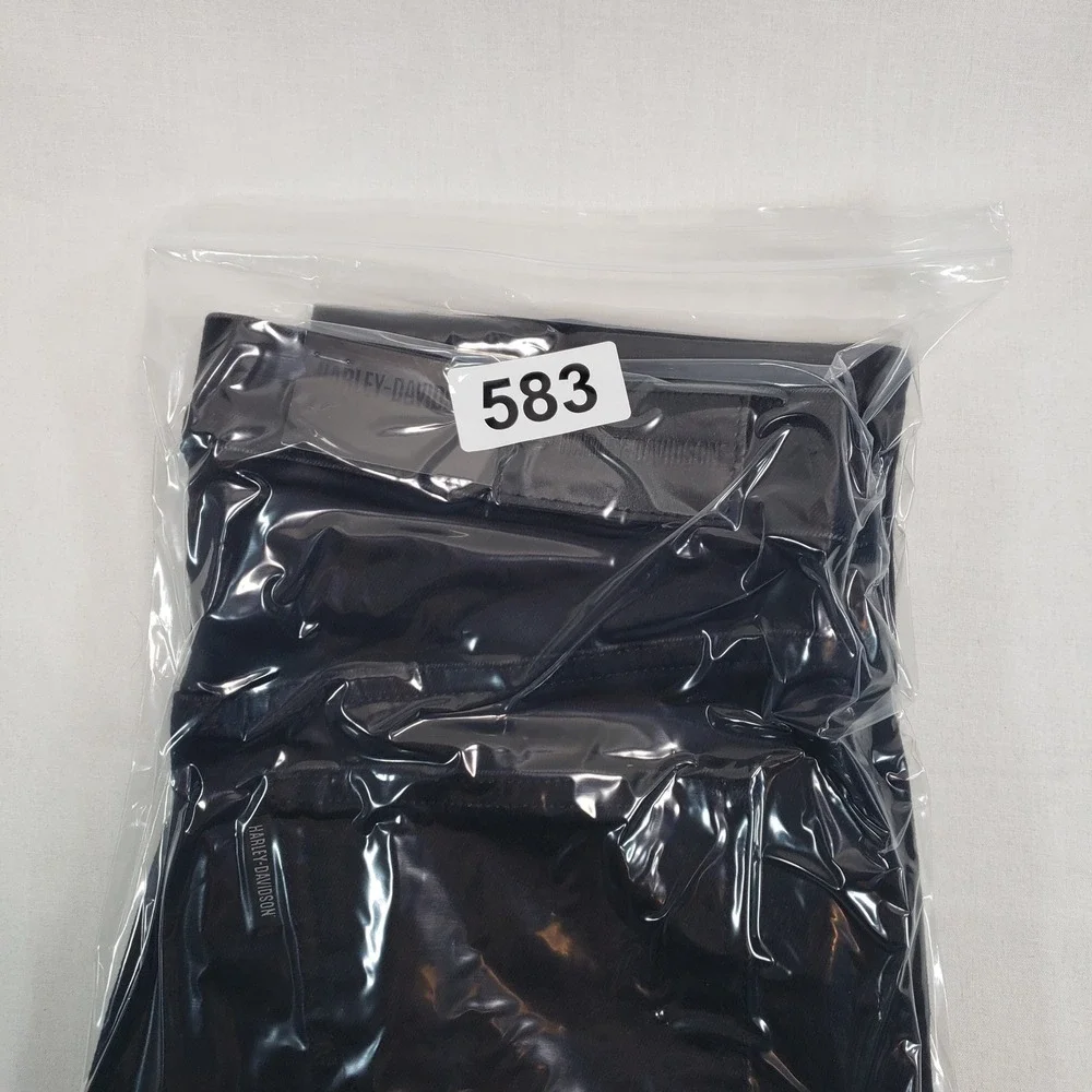 Harley Davidson Womens Skinny Pull On Jeans Black High Rise Size 28 Denim - Picture 9 of 9